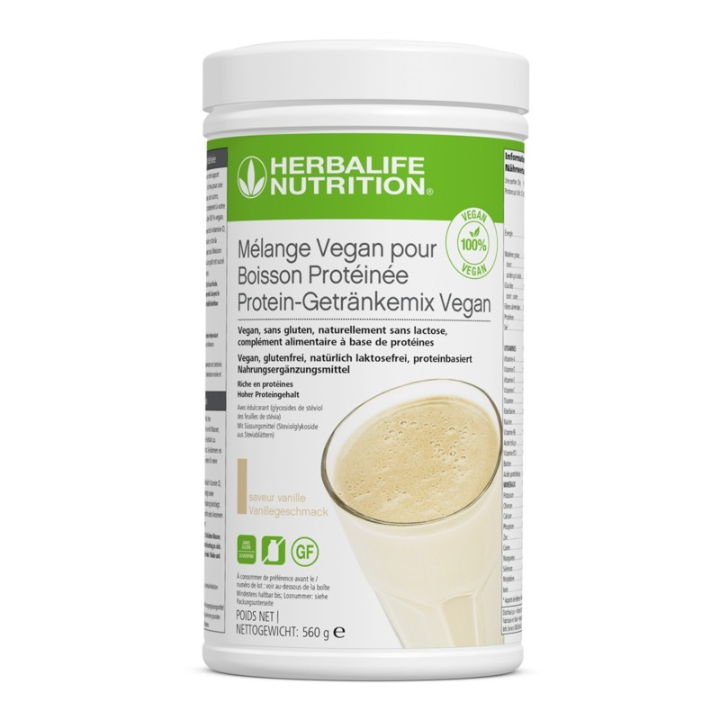 M&eacute;lange Vegan pour Boisson Prot&eacute;in&eacute;e Saveur Vanille